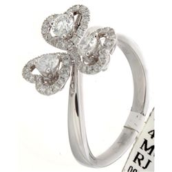 14K White Gold Jewelry 0.69ctw Diamond Ring