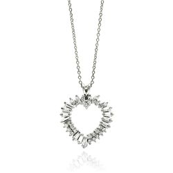 Silver Necklace .925 Ladies Sterling Jewelry bgp00234