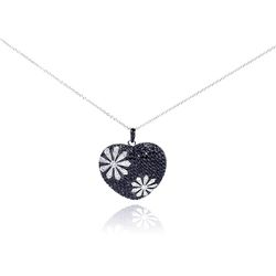 Silver Necklace .925 Ladies Sterling Jewelry bgp00175