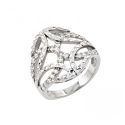 Silver Rings .925 Ladies Sterling Jewelry str00958