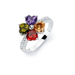 Silver Rings .925 Ladies Sterling Jewelry bgr00563