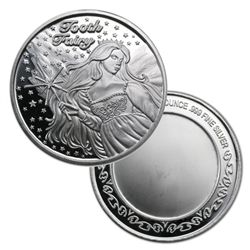 BU Tooth Fairy Round 1 oz .999 Fine Silver