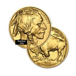 Brilliant Uncirculated $50 1oz Gold Coin American Buffalo - Random date
