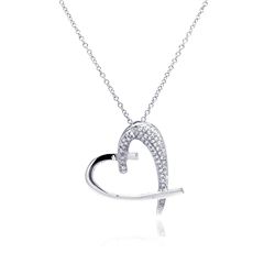 Silver Necklace .925 Ladies Sterling Jewelry bgp00096