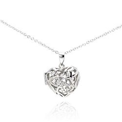 Silver Necklace .925 Ladies Sterling Jewelry bgp00225