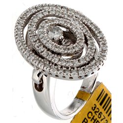 18K White Gold Jewelry 0.72ctw Diamond Ring