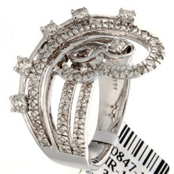 14K White Gold Jewelry 1.21ctw Diamond Ring