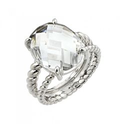 Silver Rings .925 Ladies Sterling Jewelry bgr00738