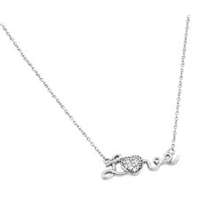 Silver Necklace .925 Ladies Sterling Jewelry stp01376rrh