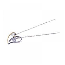 Silver Necklace .925 Ladies Sterling Jewelry stp00546