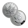 Image 1 : BRILLIANT UNCIRCULATED 1oz Sillver Canadian Maple Leaf - Random Date