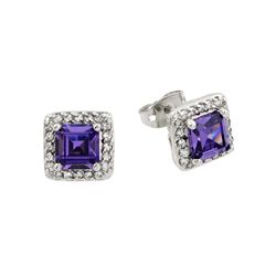 Silver Stud Earrings .925 Sterling Jewelry bge00359p