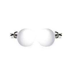 Silver Stud Earrings .925 Sterling Jewelry ste00639wht