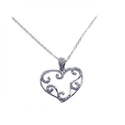Silver Necklace .925 Ladies Sterling Jewelry bgp00255