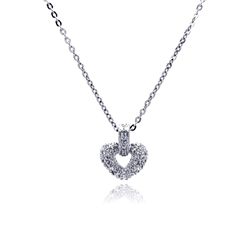 Silver Necklace .925 Ladies Sterling Jewelry bgp00024
