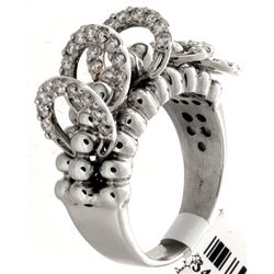 14K White Gold Jewelry 0.84ctw Diamond Ring