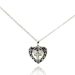 Silver Necklace .925 Ladies Sterling Jewelry stp00622