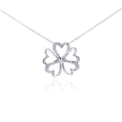 Silver Necklace .925 Ladies Sterling Jewelry bgp00287