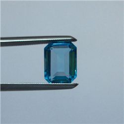 Loose Natural Swiss Blue Octagon Topaz 9mm x 7mm