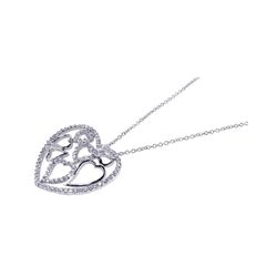 Silver Necklace .925 Ladies Sterling Jewelry bgp00098