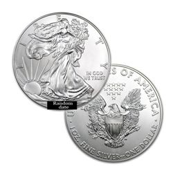 BRILLIANT UNCIRCULATED 1oz Silver American Eagle - Random Date