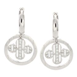 18K White Gold Jewelry 0.40ctw Diamond Earrings