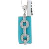 Image 1 : 14K White Gold Jewelry 9.18ctw Turquoise & Diamond Pendant