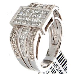 14K White Gold Jewelry 1.85ctw Diamond Ring