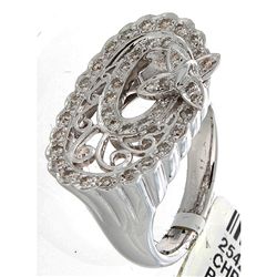 14K White Gold Jewelry 0.45ctw Diamond Ring