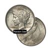 Image 1 : Peace Silver Dollar Coin - Random date - Average Circulated