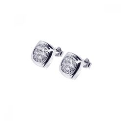 Silver Stud Earrings .925 Sterling Jewelry ste00455