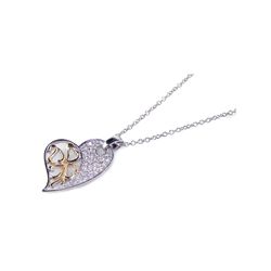 Silver Necklace .925 Ladies Sterling Jewelry bgp00116