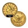 Image 1 : $2.5 Liberty Gold Coin - Quarter Eagles - 1840 to 1907 - Random date