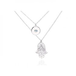 Silver Necklace .925 Ladies Sterling Jewelry stp01076