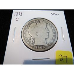 1898O Barber Half Dollar - better date
