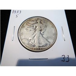 1933S Walking Liberty Half Dollar