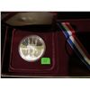 Image 1 : 1984S US Mint Olympic Commemorative Silver Dollar Proof - With Box & COA