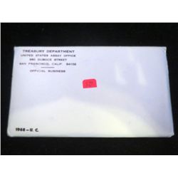 1968 P & D US "Silver" Mint Set "UNC" Envelope is Sealed