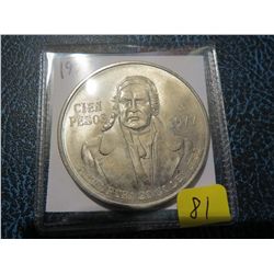 1977 Cien Pesos Silver