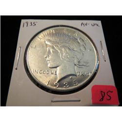 1935 Peace Silver Dollar - AU-UNC