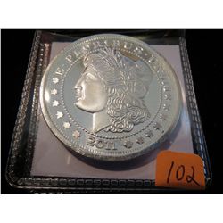 2011 Morgan Silver Round .999 1 Troy oz Silver