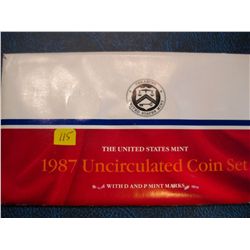 1987 P & D US Mint Set - UNC