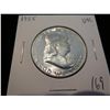Image 1 : 1955 Franklin Half Dollar UNC  - key date