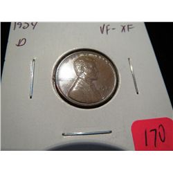 1924D Lincoln Penny - VF-XF