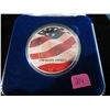Image 2 : 2001 American Silver Eagle .999 Silver **In Memory Of 9/11** w/Box and COA