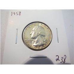 1959D Washington Silver Quarter