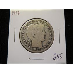 1912 Barber Half Dollar