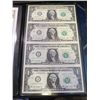 Image 2 : 2009 Uncut Sheet of Four $1 Bills w/COA and nice Album