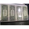 Image 3 : 2009 Uncut Sheet of Four $1 Bills w/COA and nice Album
