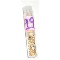 VIAL OF GOLD *FLAKES & PIECES* TOTAL WEIGHT OF VIAL IS 2.10 GRAMS!!